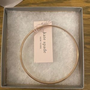 NWT kate spade rose gold bangle